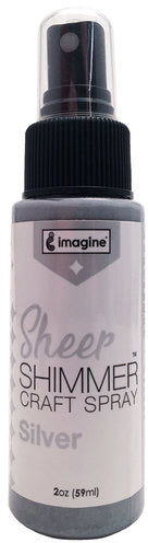 Tsukineko, Imagine, Sheer Shimmer Craft Spray, Silver