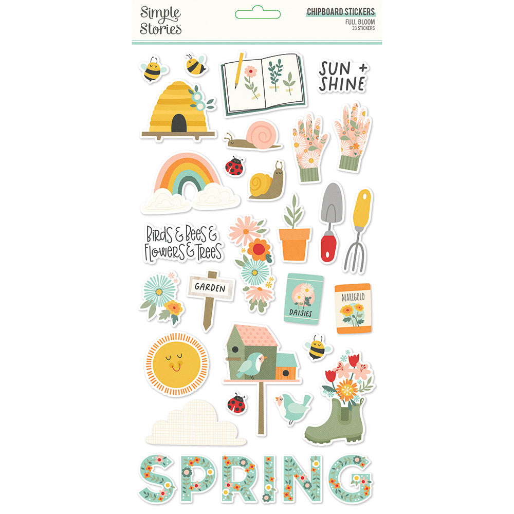 Simple Stories, Full Bloom Chipboard Stickers