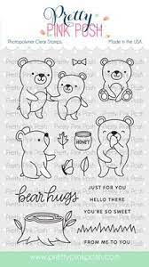 Pretty Pink Posh Clear Stamp & Dies - Bear Friends