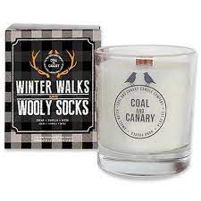 Coal & Canary Candle - Winter Walks and Wooly Socks