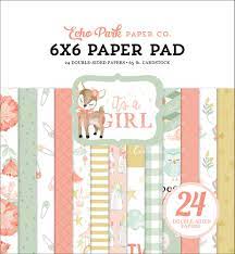 Echo Park It's A Girl - 6x6 paper pad