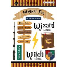 Scrapbook Customs Wizarding World 2 Stickers